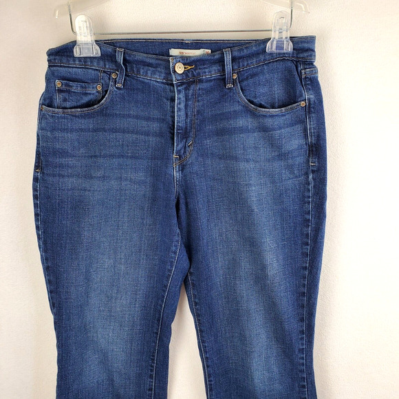 Levi's 515 Women 10 Jeans Bootcut Denim Medium Wash Mid Rise Casual Preppy Pants - Picture 3 of 16